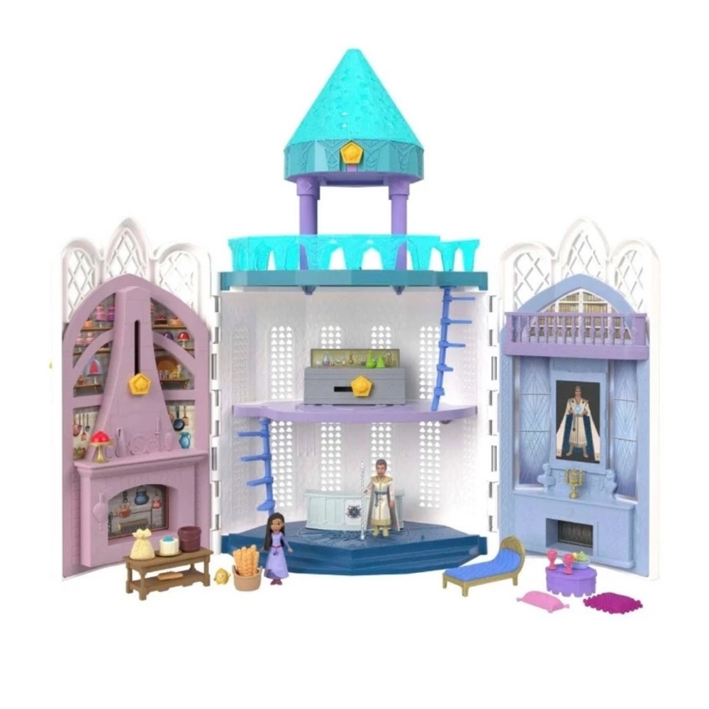 Wish - Disney Wish Rosas Castle Playset, Dollhouse with 2 Blue